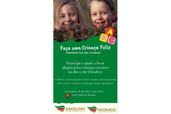 CAMPANHA DIA DAS CRIANÇAS